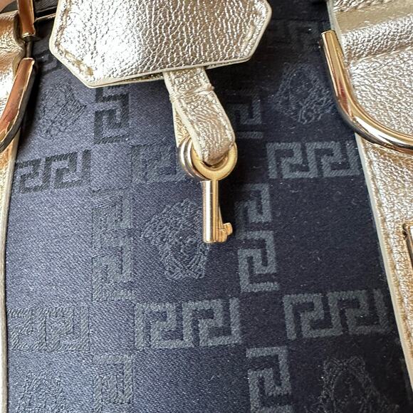 Rare Authentic Versace Snap Out of It Icon Bag - Black & Gold - Picture 9 of 16